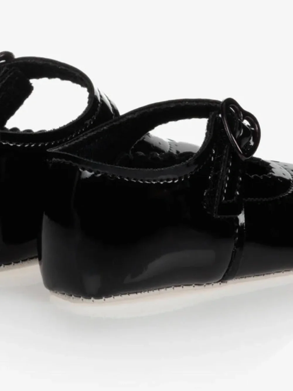 Baypods Baby Girls Black Patent Pre-Walker Shoes (Size 3-6M)